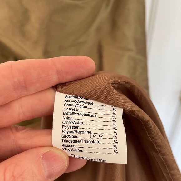 100% silk strapless dress - Picture 4 of 4